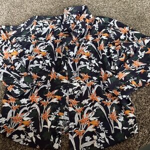 Floral Print Dress Shirt